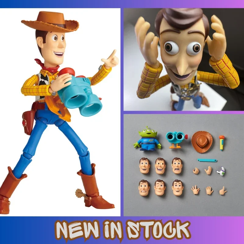 KO Kaiyodo Revoltech Woody Ver 2.0 Figure Toy Story PVC Collectible Desktop Display Ornament Model