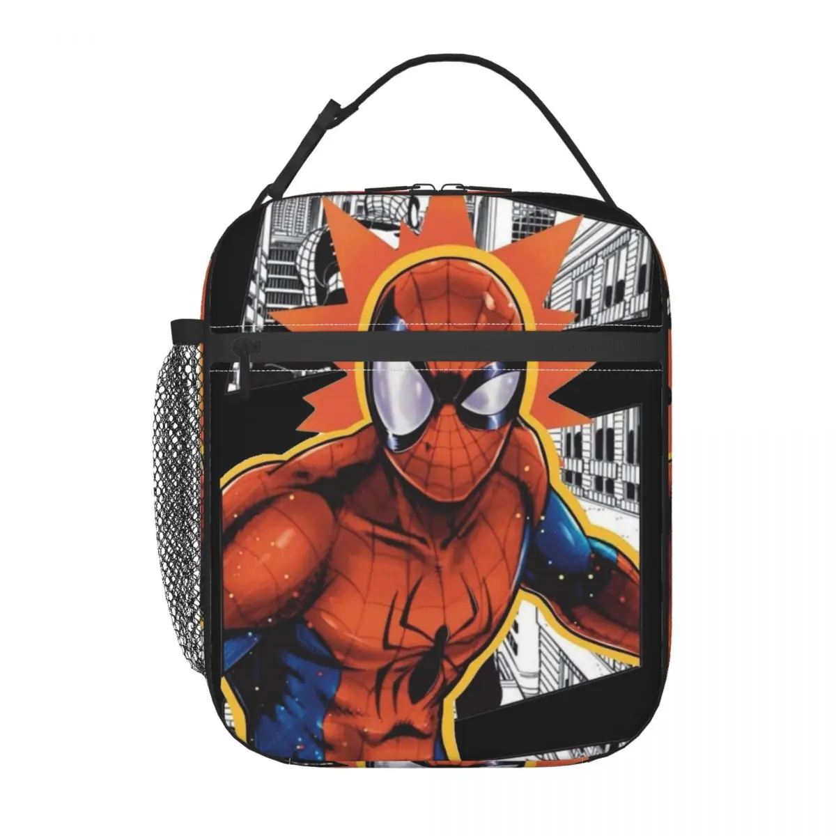 

Изолированная сумка для обедов Marvel Spider-Man, подходит для работы и учебы, герметичный и сохраняющий холод контейнер для еды Avengers.