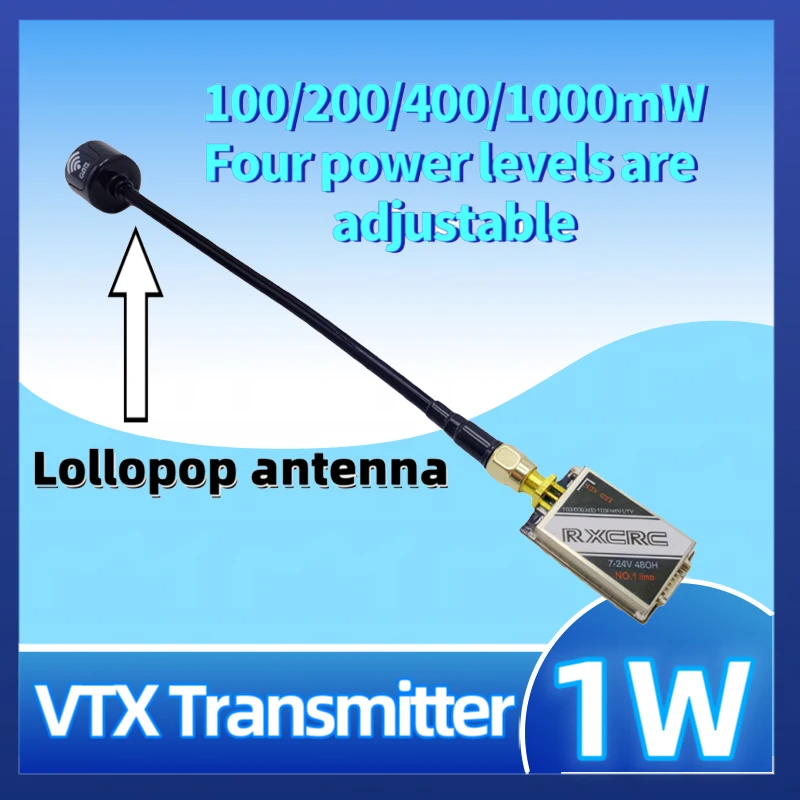 SLONWAKE 5.8G VTX transmitter module 48CH 1000mW Power TBSprotocol of the DC7-26V for RC FPV unmanned aerial vehicle drones.