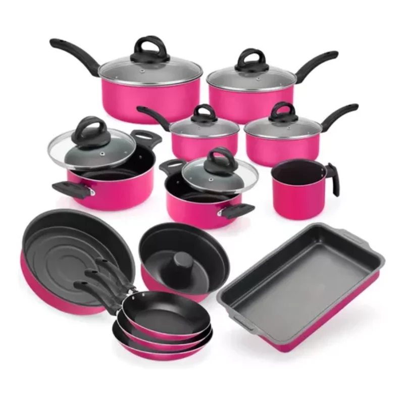 

National Aluminum Non-stick Cookware 13 Pieces Baking Cookware and Fryers