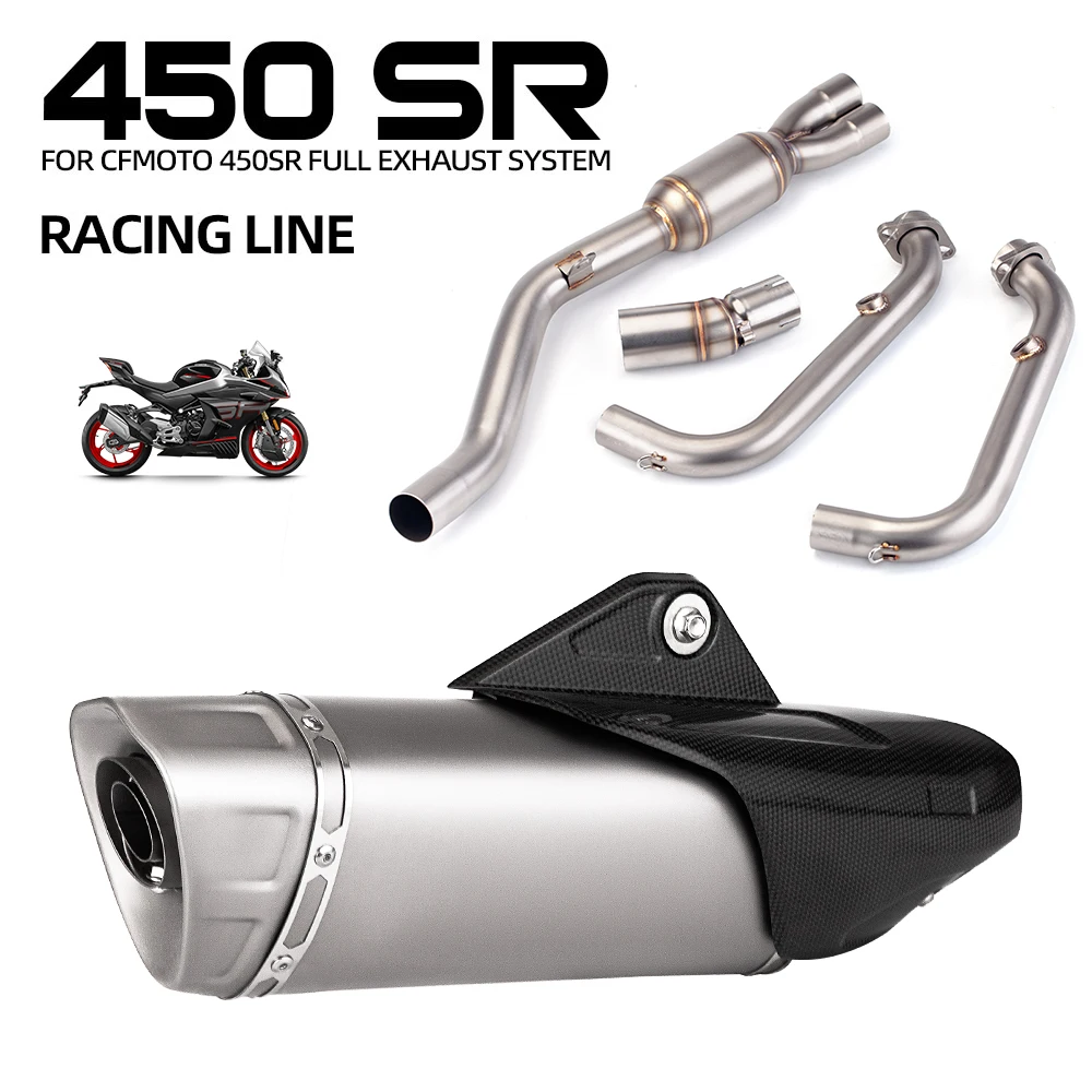 

51MM Motorcycle exhaust pipe muffler stainless steel carbon tip For Yamaha Kawasaki Z400 Z900 MT09 MT07 R3 NINJA400