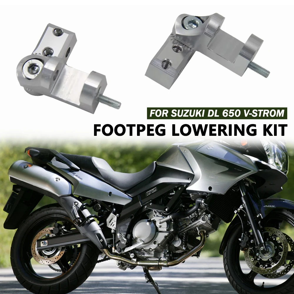 

NEW Motorcycle For Suzuki DL 650 DL1000 V-Strom Foot Peg Passenger Footpeg Lowering Kit GSX-R 1000 2002