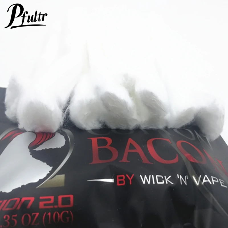 10Pcs/pack For Zeus X RTA Kylin BSKR Dead Rabbit Profile Mesh RDA RTA 100% 2.0 Organic Cotton Bacon Protable Prime Cotton