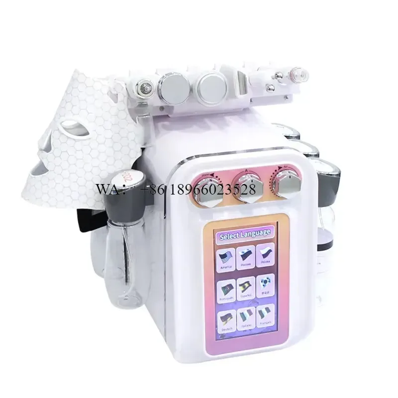 WMWMNU para Equipo Multifuncional 7 en 1 de Hidrodermoabrasión Facial con Oxígeno, Peeling, Antiarrugas e Hidratación