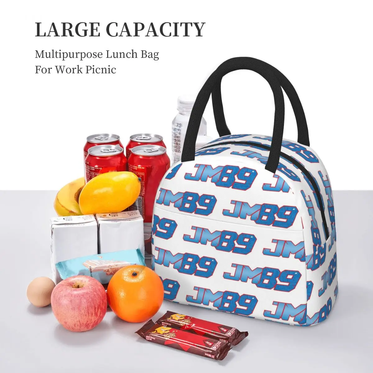 حقيبة غداء معزولة رقم 89 من Jorge Martin للنساء، صندوق طعام حراري مبرد للمكتب، حاوية صناديق الغداء المحمولة #5