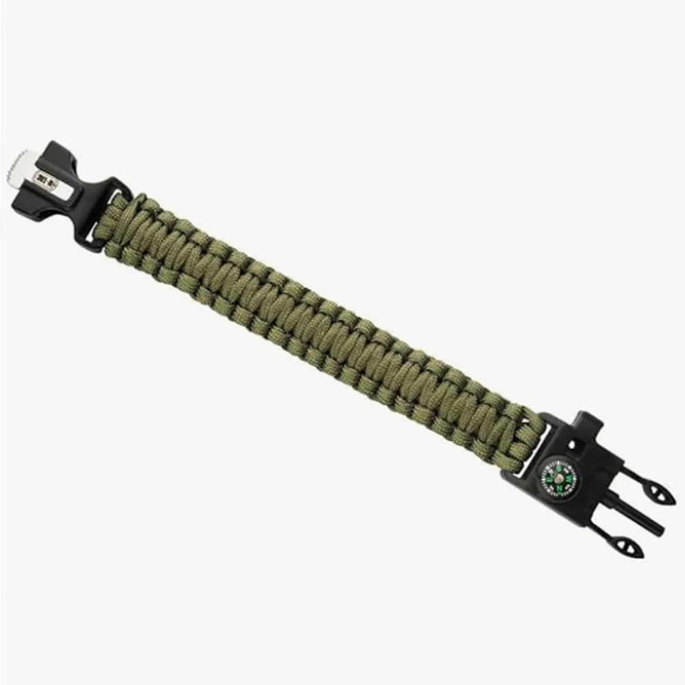 5-in-1 Outdoor Multifunktions Paracord Überleben Armband Männer Frauen Camping Abenteuer Notfall Rettung Überleben Seil Armband ﻿ ﻿