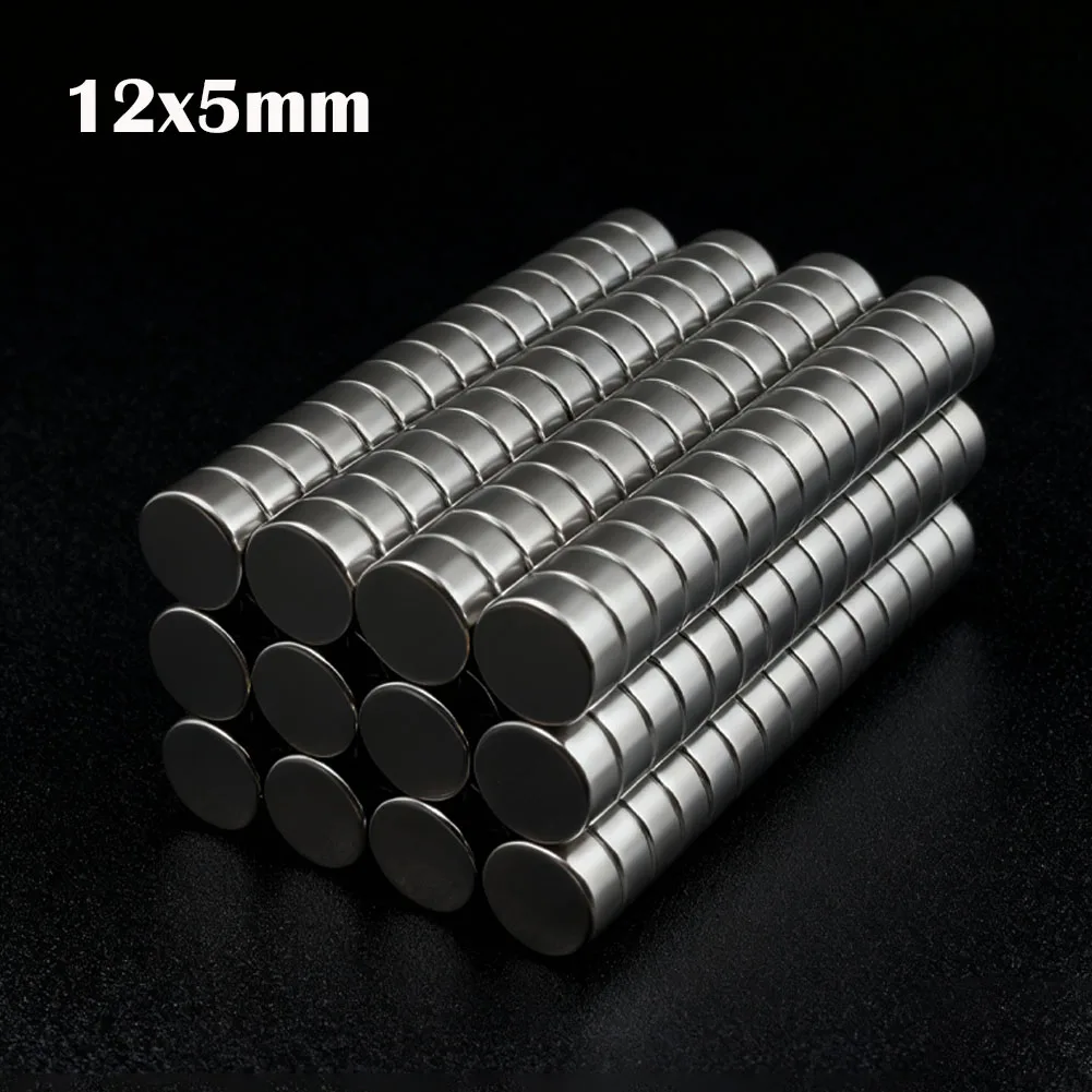 

10-100Pcs 12x5mm Super Powerful Round Magnet Neodymium Magnets N35 NdfeB Strong Magnet Permanent Magnetic Imanes Magnetic Sheet