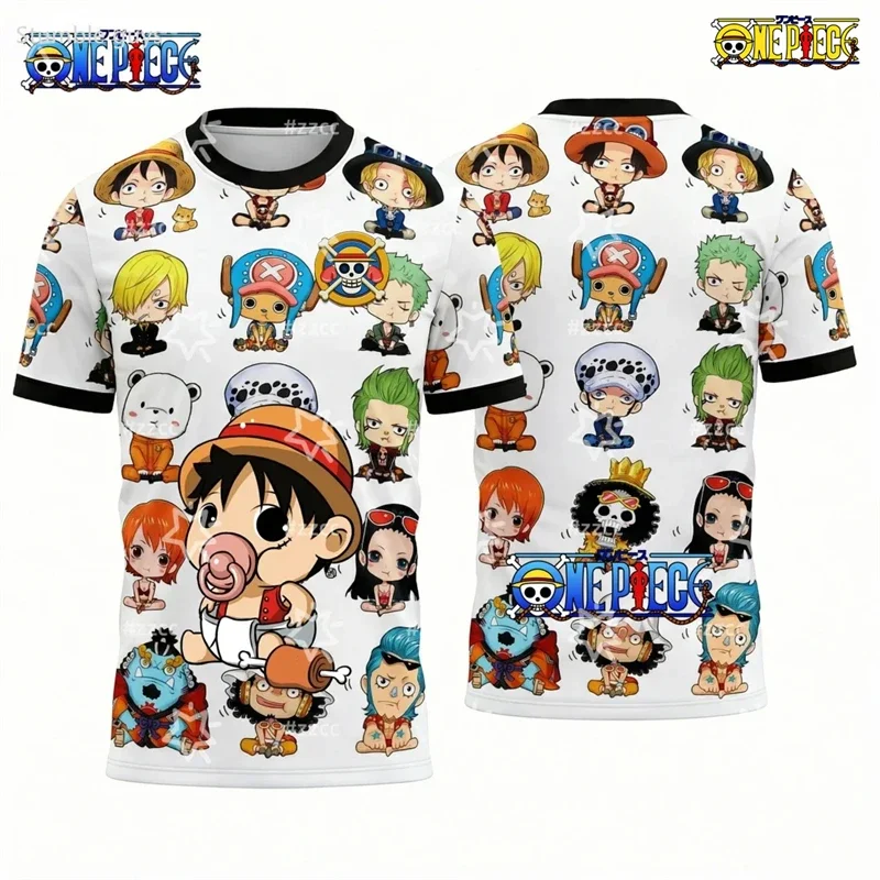 Summer Children One Piece T-Shirt Robin Archeologist Print Casual Boys Clothes Girls Short Sleeve Men Jersey