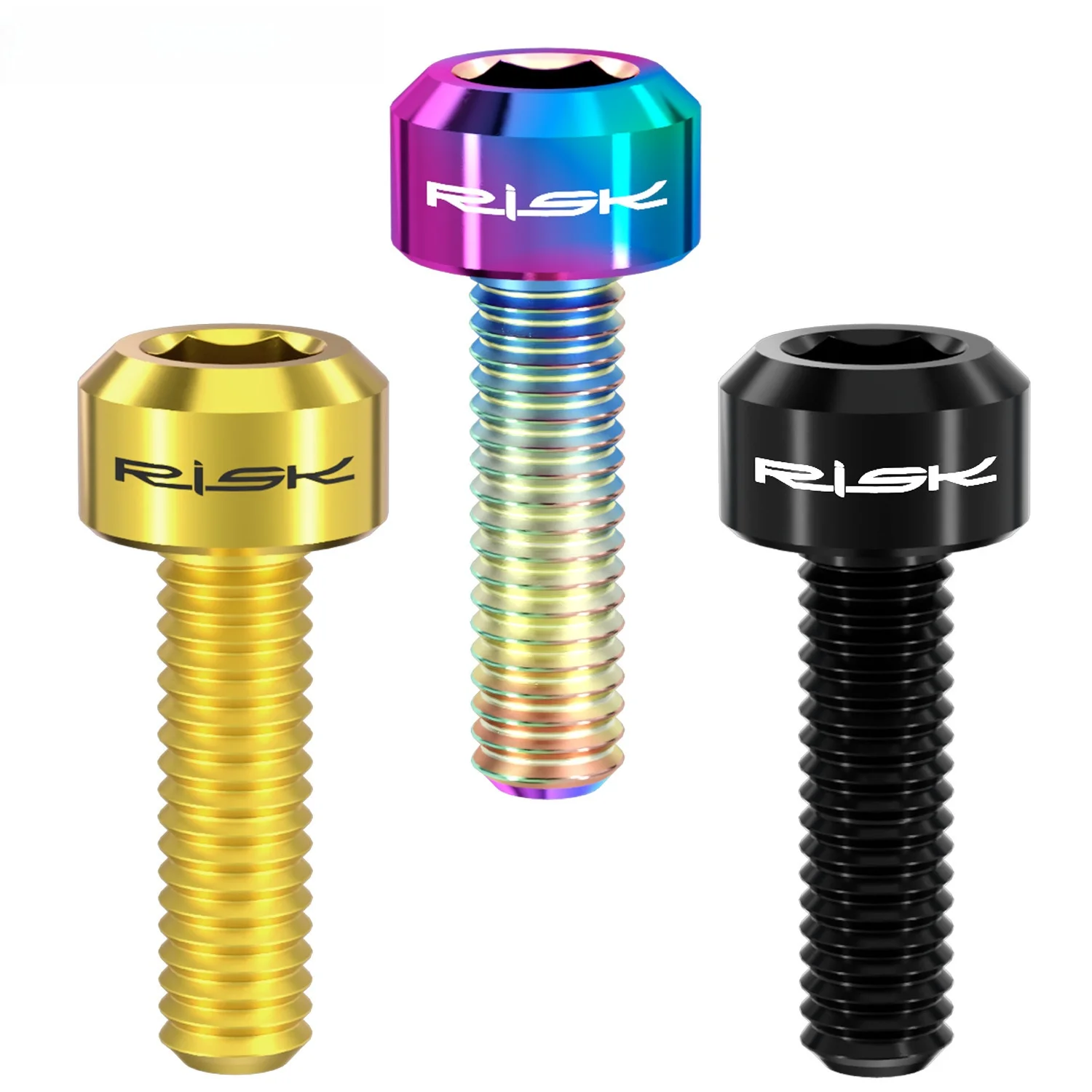 

Велосипедные винты из титанового сплава M5x6/8 мм TC4, зажим для руля, зажим для трубки, 6 шт., аксессуары для оборудования для езды на велосипеде