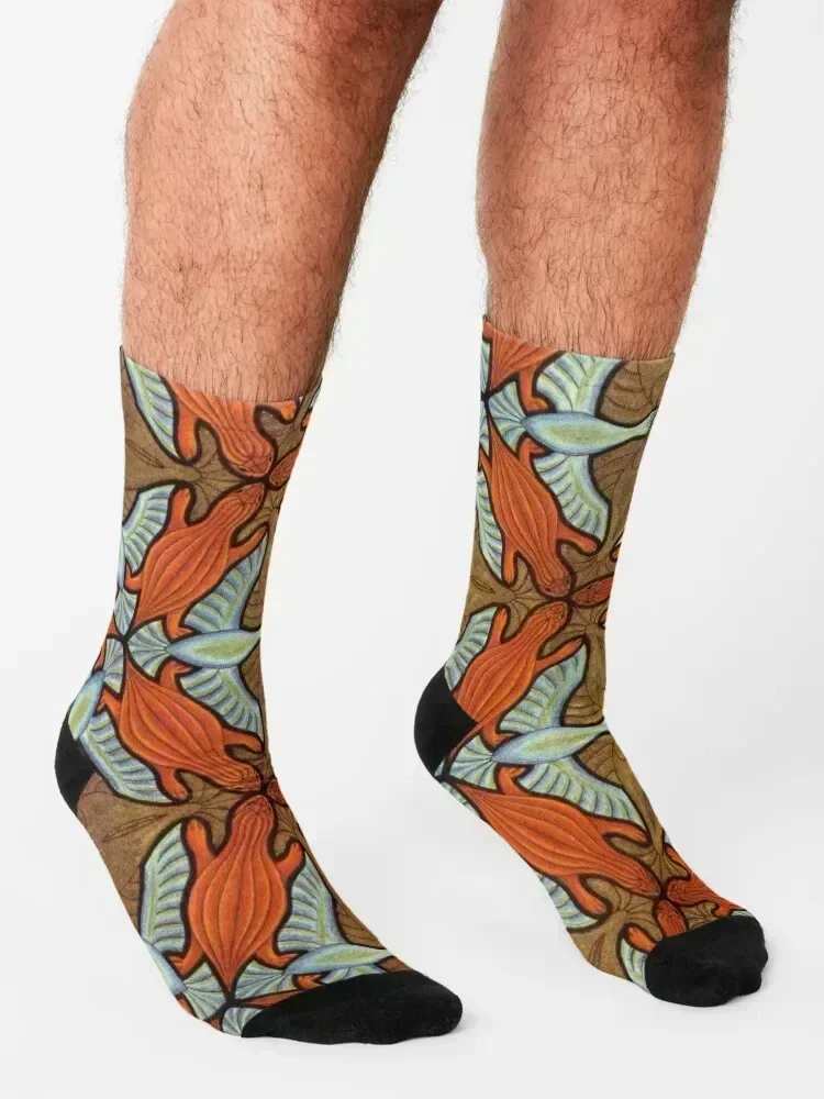 م.ك. جوارب Escher الفنية للكاحل والهوكي الهيب هوب لكرة القدم للسيدات جوارب رياضية للرجال جوارب رياضية مجنونة للرجال والنساء