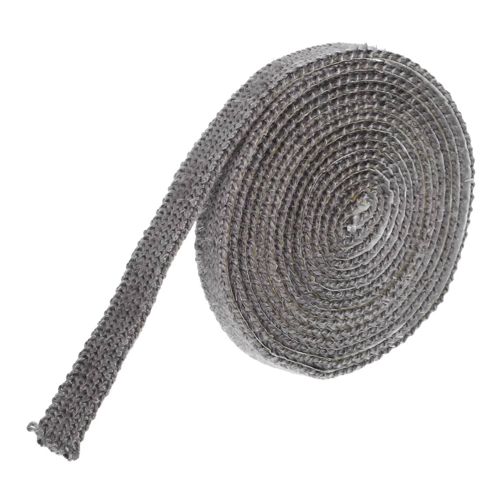 

3Mm Black Flat Stove Rope Gasket Self Stick High Temperature Resistant Door Insulation Strip for Stove Sealing Wood Furnaces