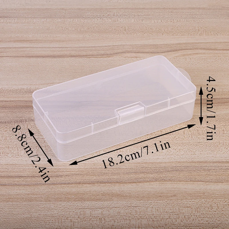 Transparent Plastic Cosmetics Hardware Parts Jewelry Storage Case Container Packaging Box For Earrings Rings Box Holder Case