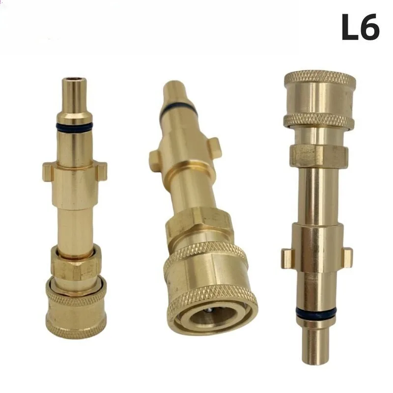 High Pressure Cleaner Interface Water Gun Foam PA Pot Modified 1/4 Live Joint Color Nozzle Accessories