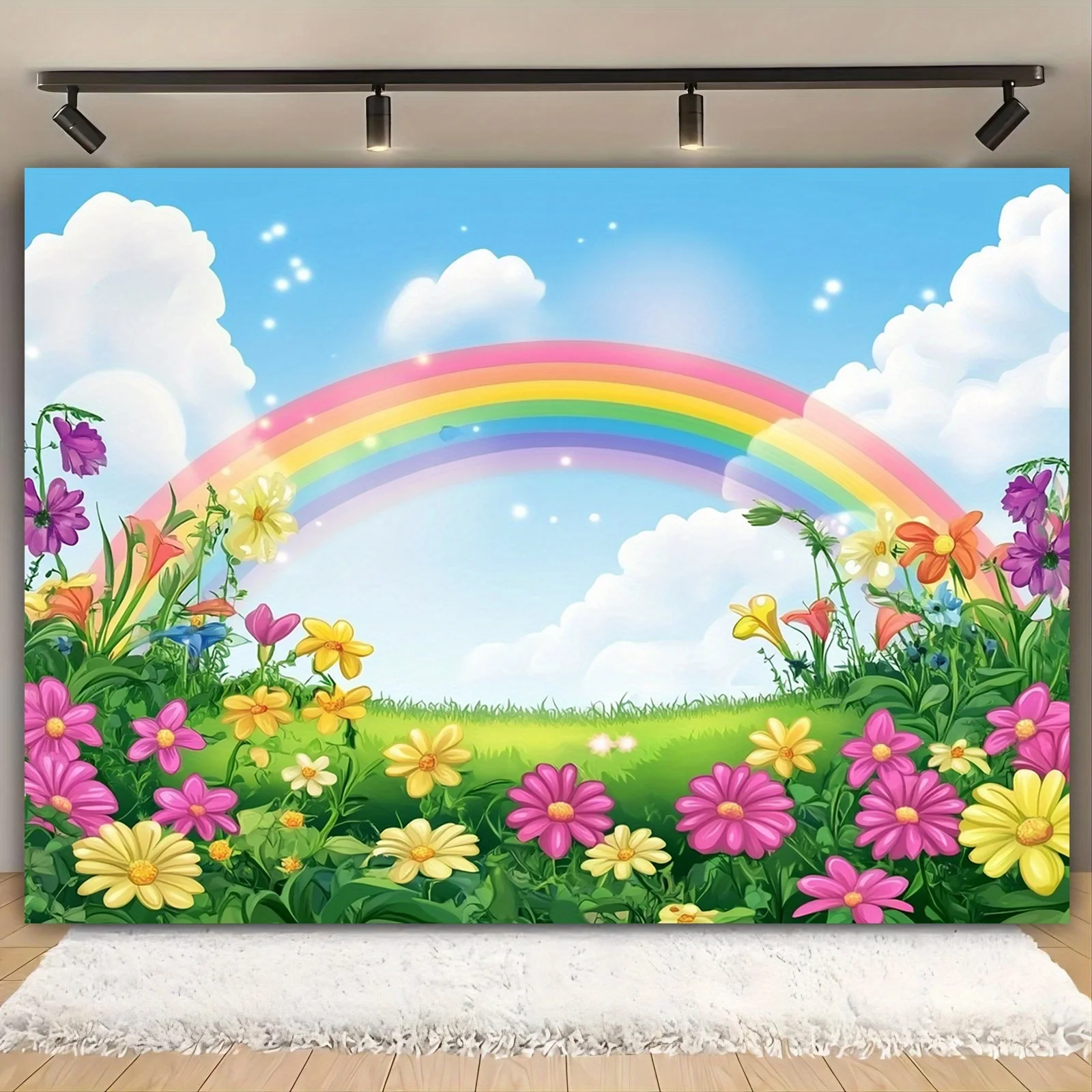 Multi functional photography props, rainbow, flowers, sunshine, suitable for weddings, birthdays, anniversaries