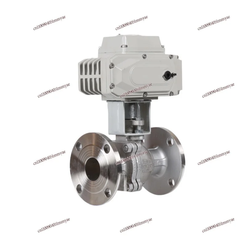 Q941F-16P Electric Stainless Steel Adjustment Flange Ball Valve 4G Cut-off Valve APP Solar Remote