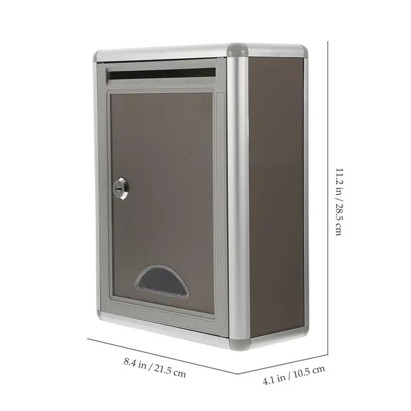 Small Suggestion Box Mailbox With Lock Wall Hanging Complaint Suggestion Box Aluminium Alloy Box