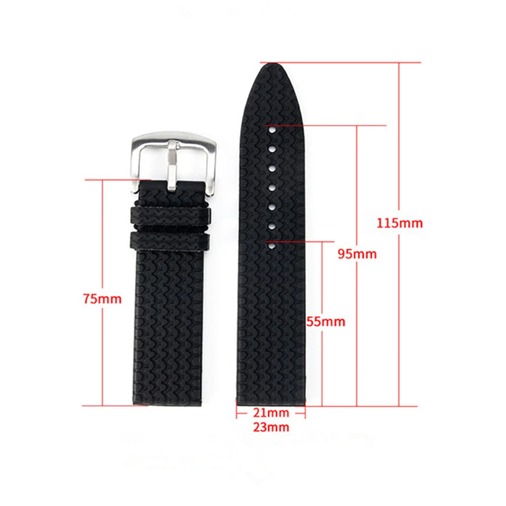 Ремешок силиконовый для часов, 21 мм, 23 мм, для классических гоночных часов, серий 168511-30013015, сменный спортивный ремешок для наручных часов