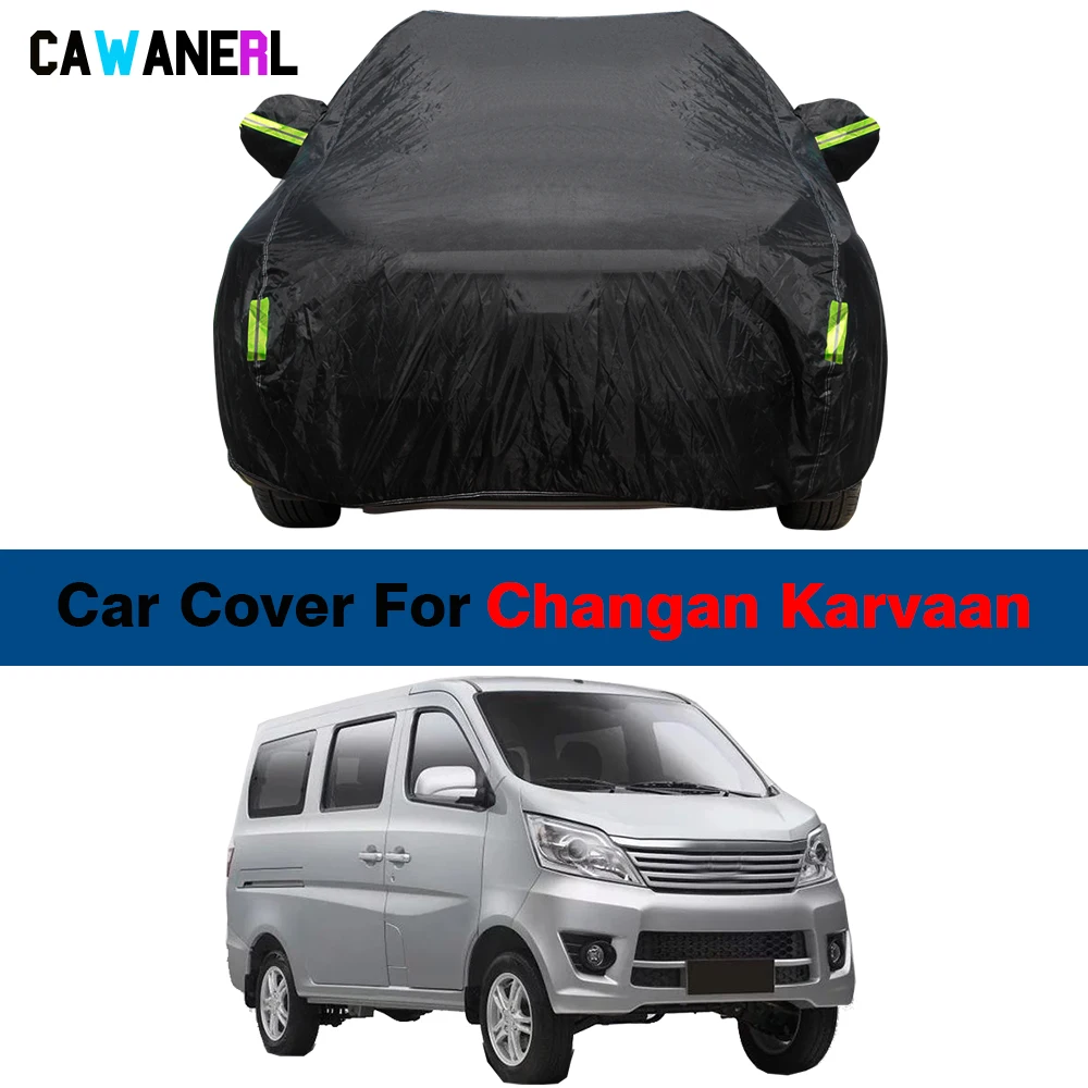 Full Car Cover Waterproof Summer Anti-UV Sun Shade Winter Rain Snow Wind Prevent MPV Cover For Changan Karvaan