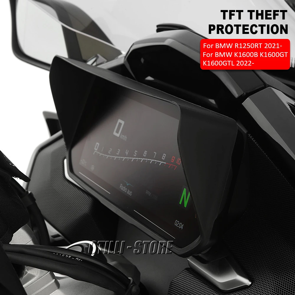 

R1250RT R 1250 RT 2021- Meter Frame Cover Screen Anti Theft Brace TFT Theft Protection For BMW K1600B K1600GT K1600GTL 2022-