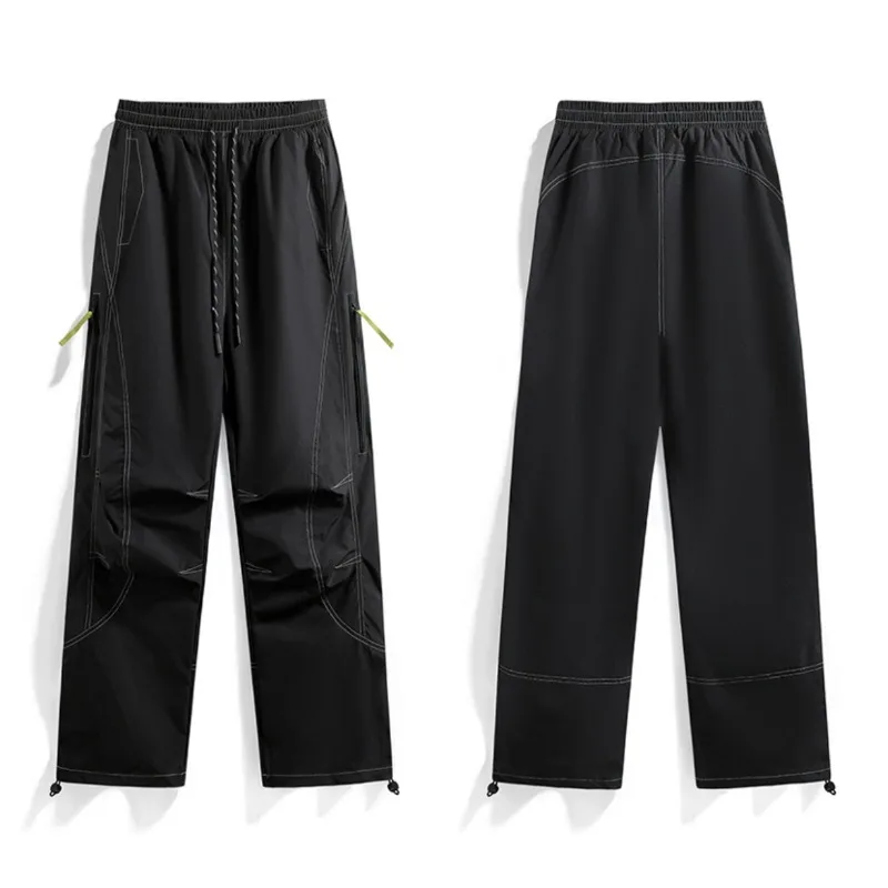 

Всесезонные уличные брюки свободного кроя с множеством карманов, повседневные, высокоэластичные, легкие, дышащие, спортивные брюки