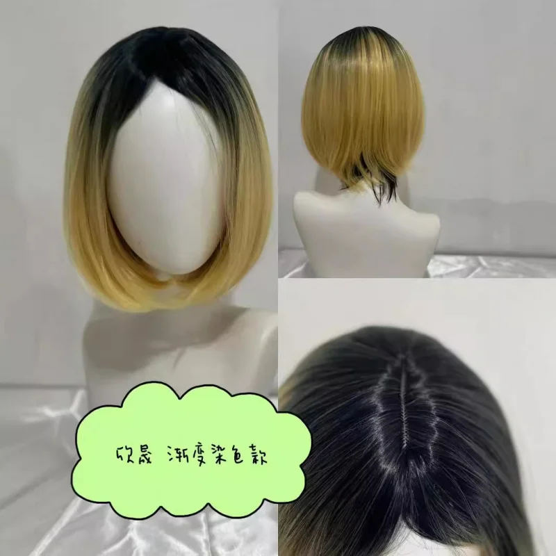 الكرة الطائرة الصغيرة الكرة الطائرة المراهقين مخلب طحن CosWig صبغ التدرج محاكاة فروة الرأس #2