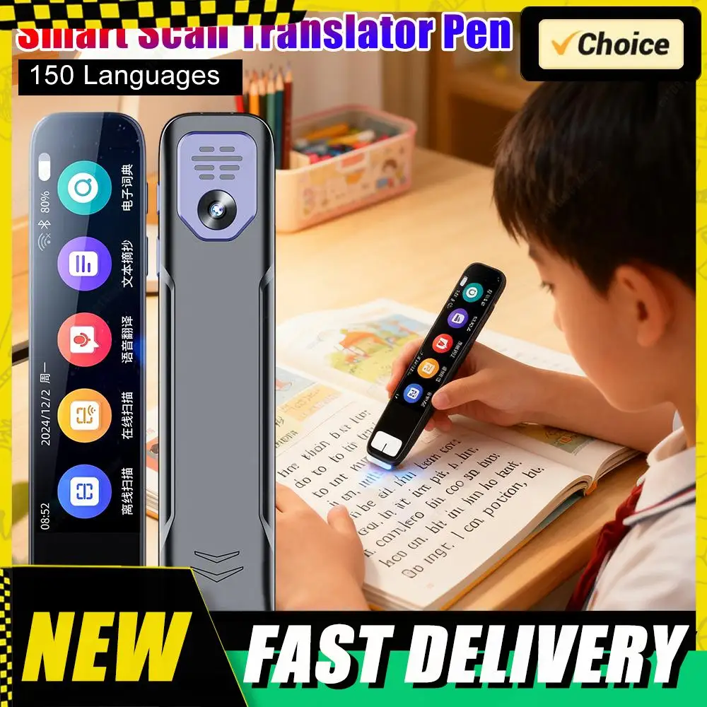 150 Languages Portable Voice Text Reading Pen Smart Scan Translator Pen Scanner Translation Pen Scanning Point Reading Learning