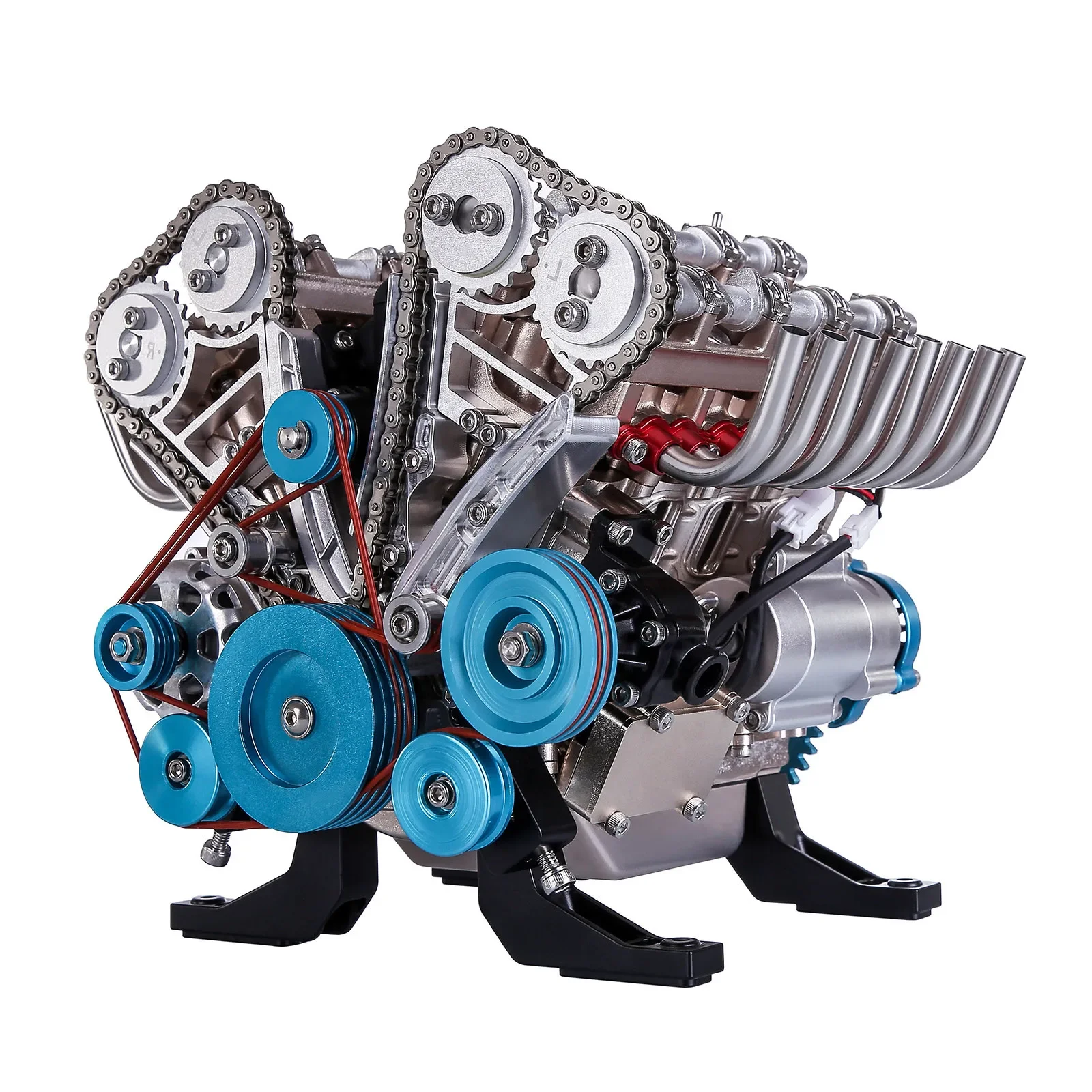 

500+Pcs DIY V8 Physics Engine Model Kit Assembly Toy Teaching Engine Model Metal Mechanical Decoration Gift