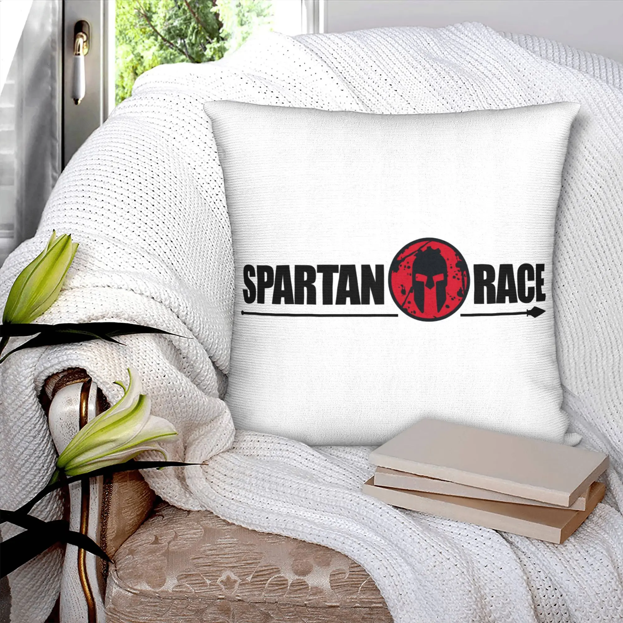 Sparta Spirit Spartan Race Pillow Home Decorative Cute  Chair Cushion Square Pillowcase