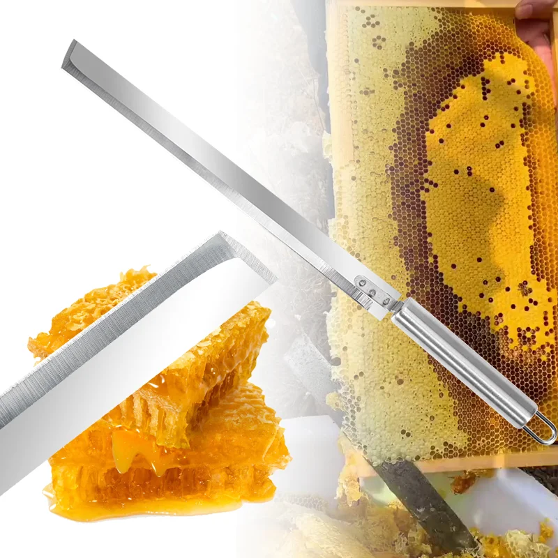Honey Hive Honeycomb Cutting Knife Beehive Cutter Separator Honey Scraper Collector Beekeeper Stainless Steel Beekeeping Tools