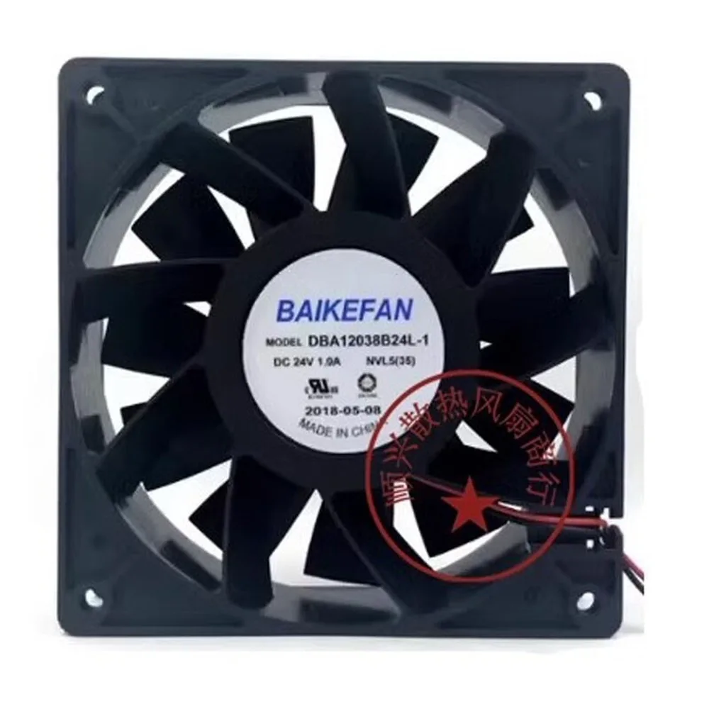 

For BAIKE DBA12038B24L-1 DC24V 1.0A 2-Wire Dual Ball Inverter Cooling Fan