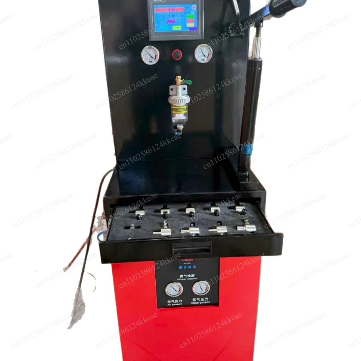 Automobile oil change and filling nitrogen detection equipment shock absorption nitrogen repair machine
