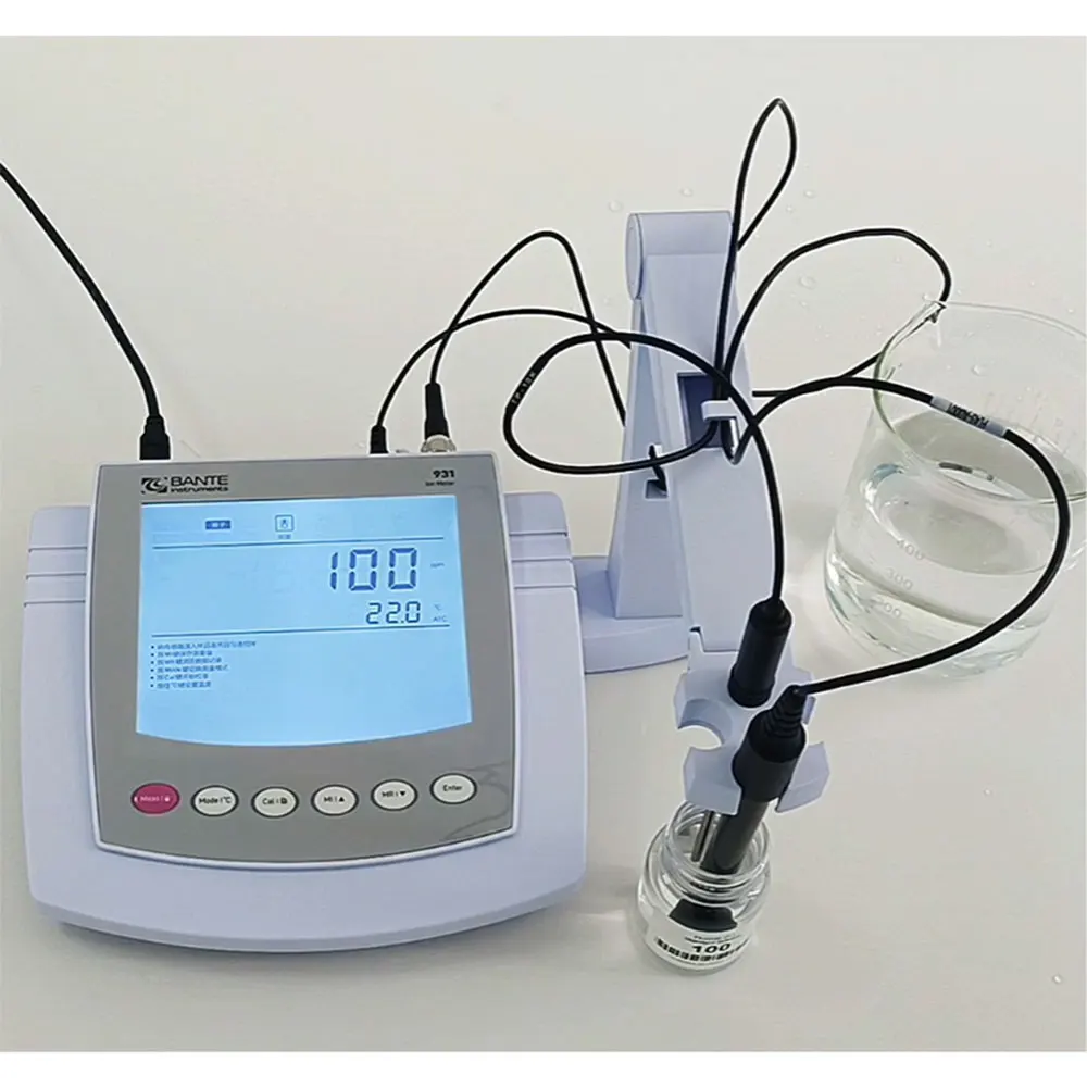 Benchtop Nitrate Analyzer NO3 meter Bromide Cadmium Calcium Chloride Copper Cyanide Fluoride Iodide Lead Silver Brand BANTE
