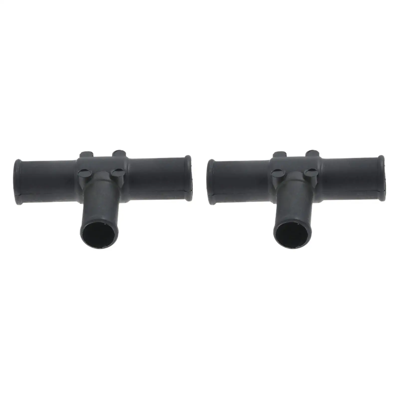 

2 Pieces Heater Hose Tee Connector Black for Tayota 2001-2007