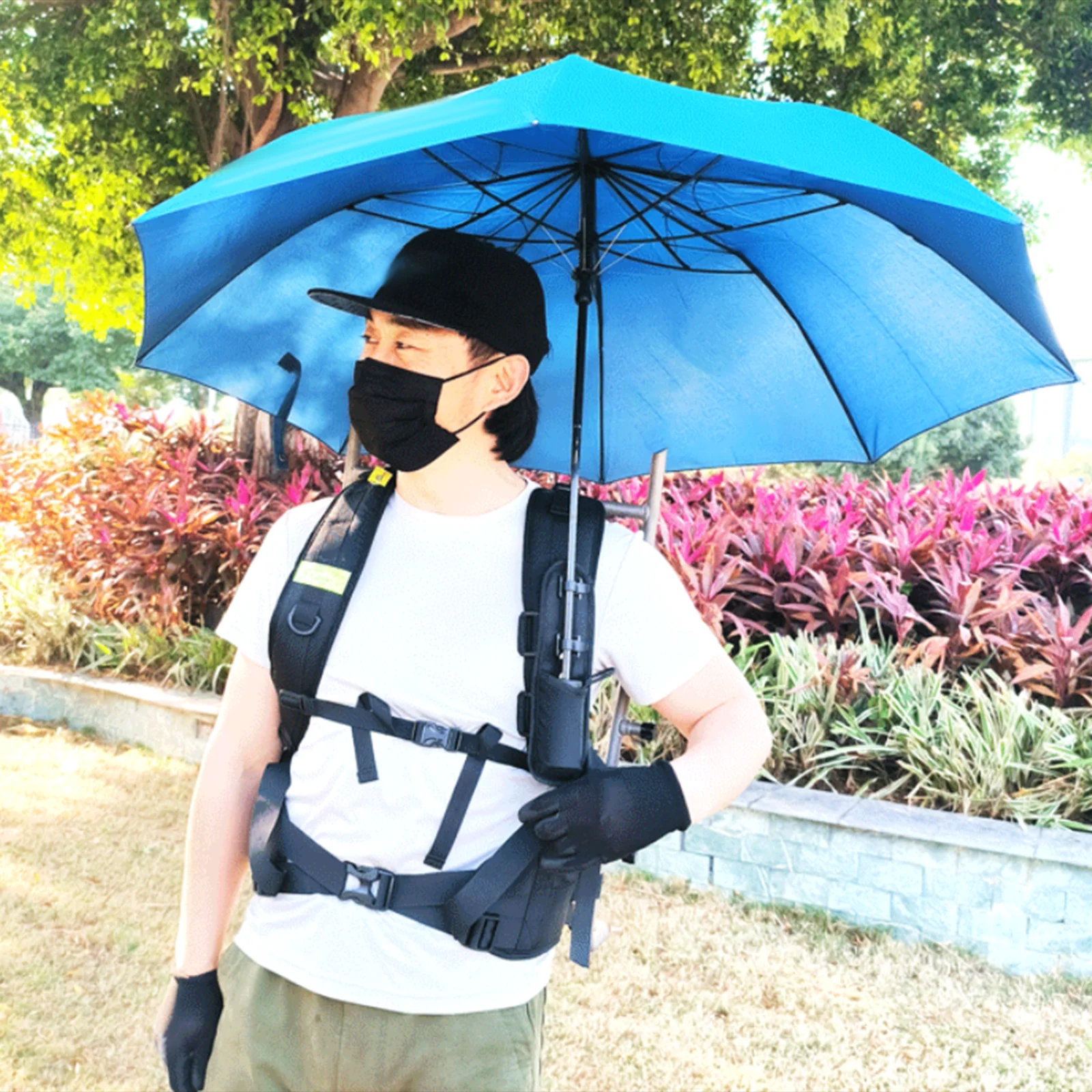 Wearable Umbrella Holder Lightweight Portable Umbrella Stand Support Umbrella Rack for Women Men Kayak Canoe Outdoor Fishing