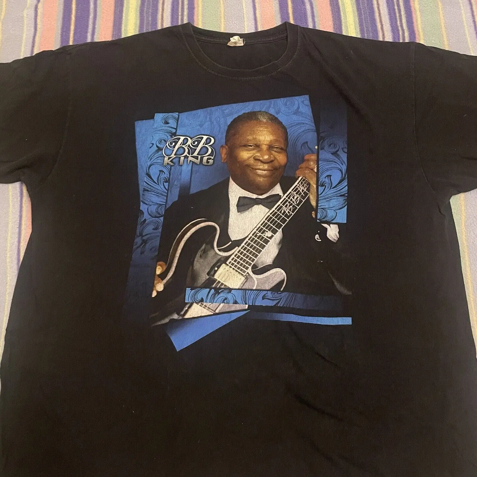 

Rare 2011 B.B. KING T-shirt XL 2XL Concert Tour Authentic Blues Music Legend BB