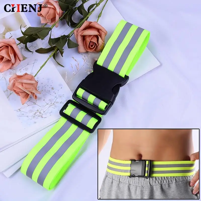 1Pc Waist Support High Visibility Reflective Safety Security Belt For Night Running Walking Biking Accessories