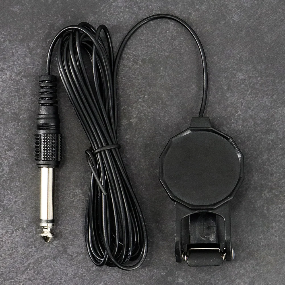 

Guitar Sound Pickup Solid Durable Folk Guitar Clip on Pickup Secure Musical Instrument Accessory Plastic Pickups