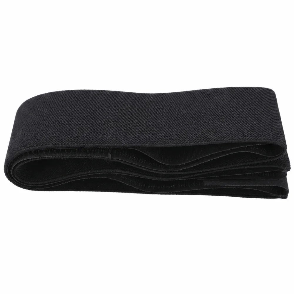 4 Pcs Durable 50x600mm Fastening Strap Adjustable Hook Loop Closure Elastic Belt Black Waist Belt Abdominal Exercise