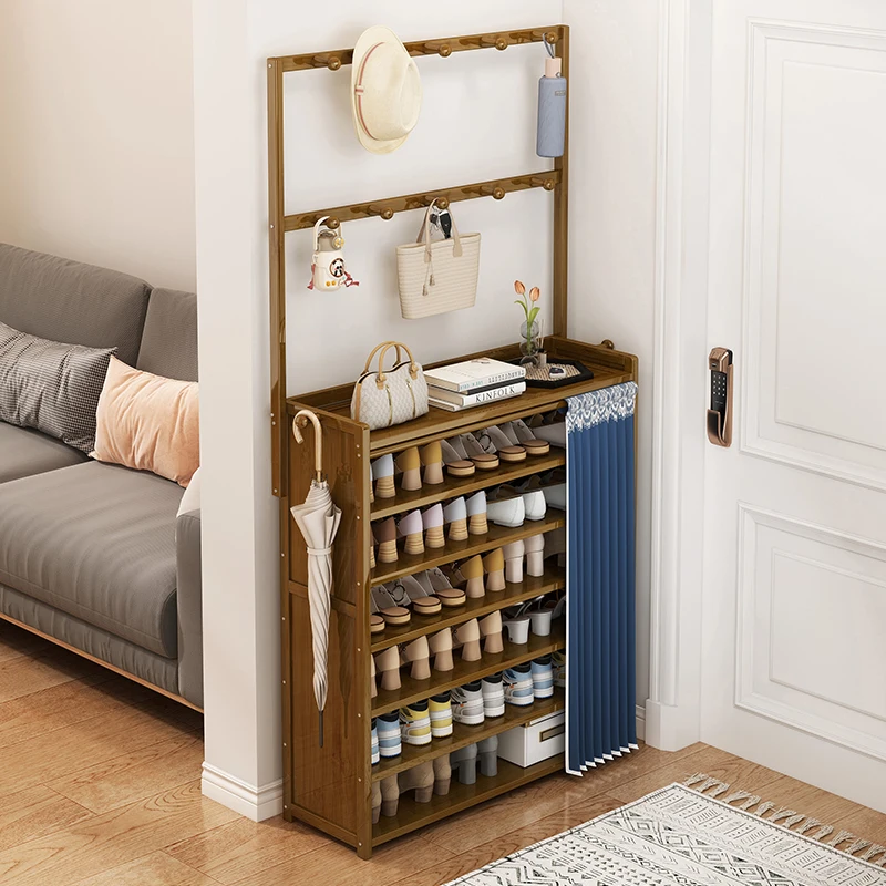 

household entrance integrated porch cabinet storage the door against the wall simple dustproof multi-layer shoe rack