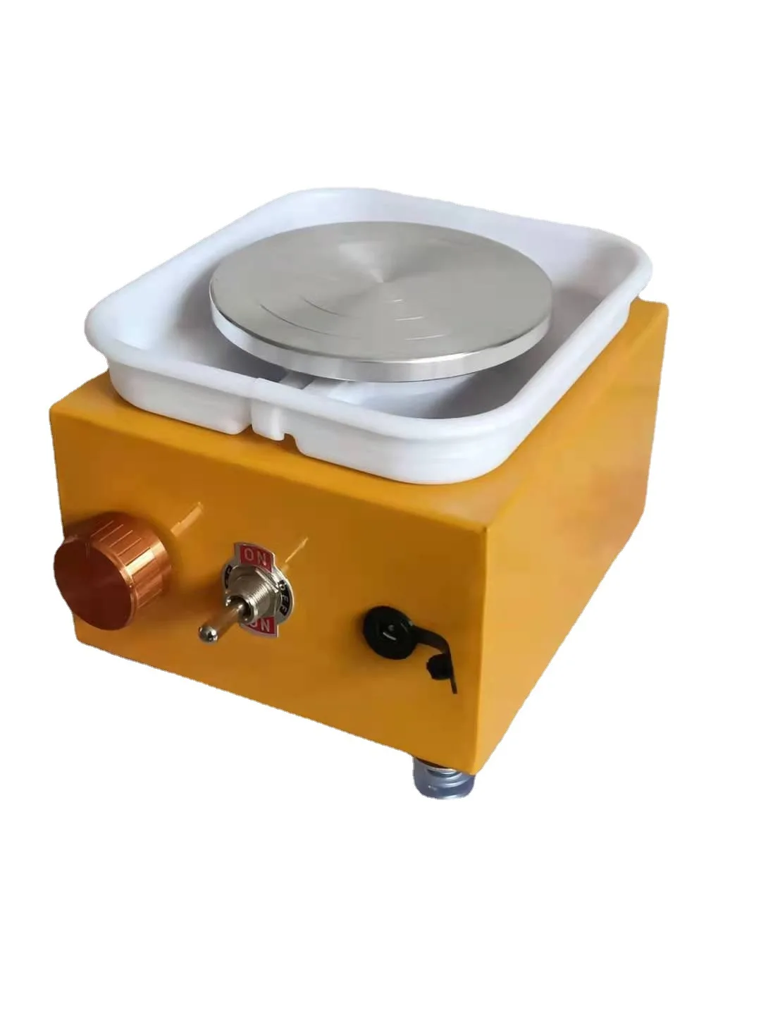 Mini Pottery Wheel DIY Clay Tool With Tray for Ceramic Work 6.5cm 10cm Turntable Mini Pottery Tool Electric Pottery Machine