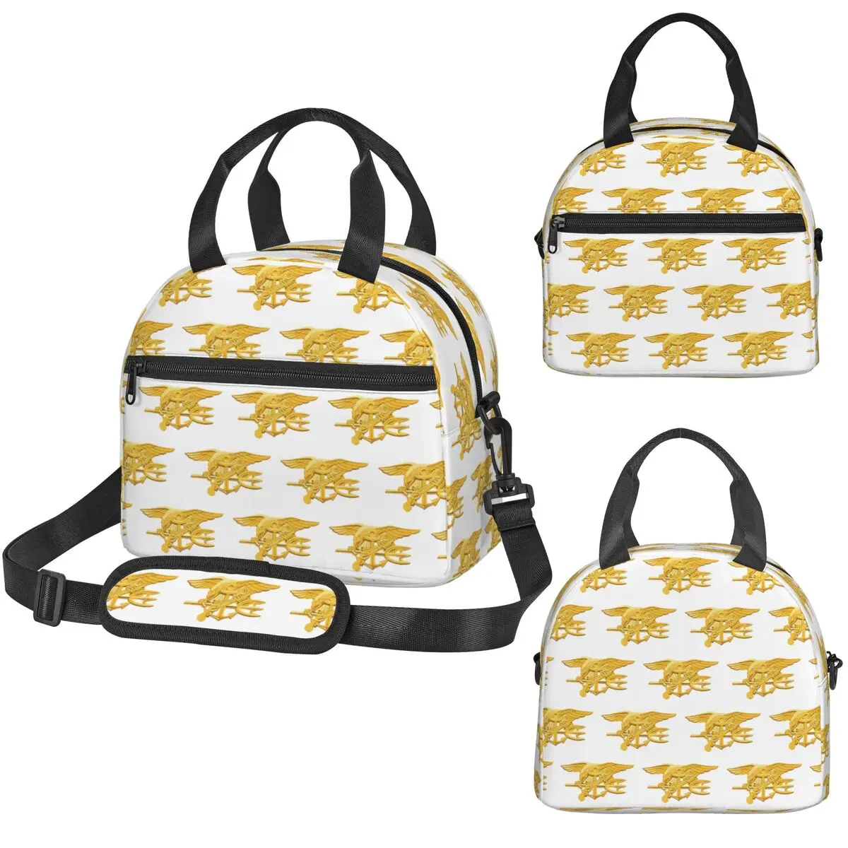 Navy Seals Badge Insulated Lunch Bag for Women Office Cooler Thermal Box Tote Leakproof Lunch Boxes