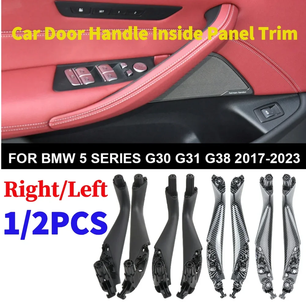 Para BMW 5 Series G30 G31 G38 17-23 manija de puerta de coche Panel interior embellecedor tirador de puerta izquierda derecha agarre de puerta de coche 51417438523