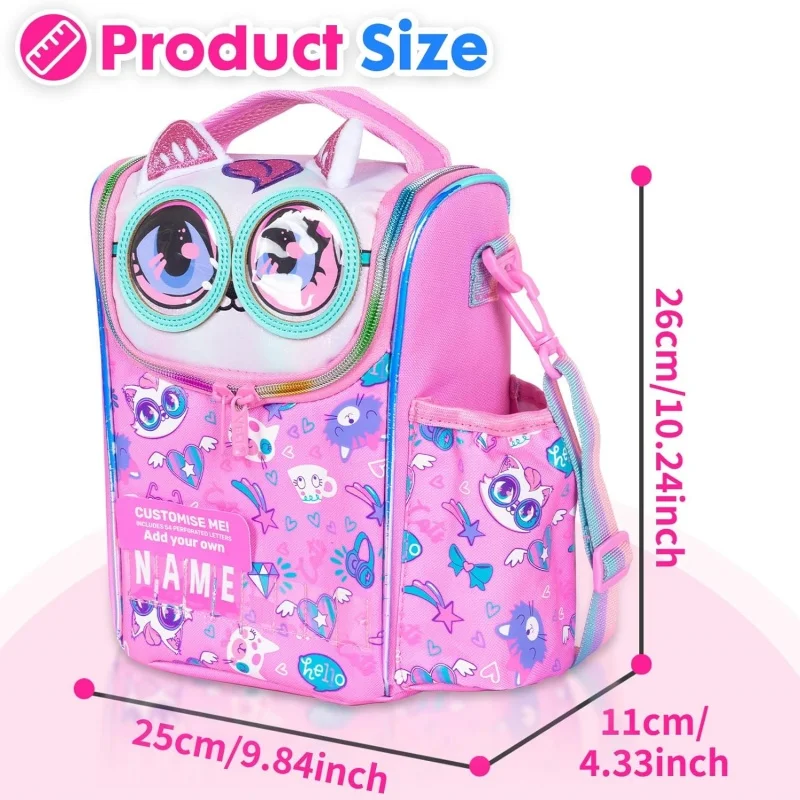 Kids Decker Cooler Insulated Lunch Bag Large Tote for Boys, Girls, Men, Women, with Water Bottle Holder and Adjustable Strap