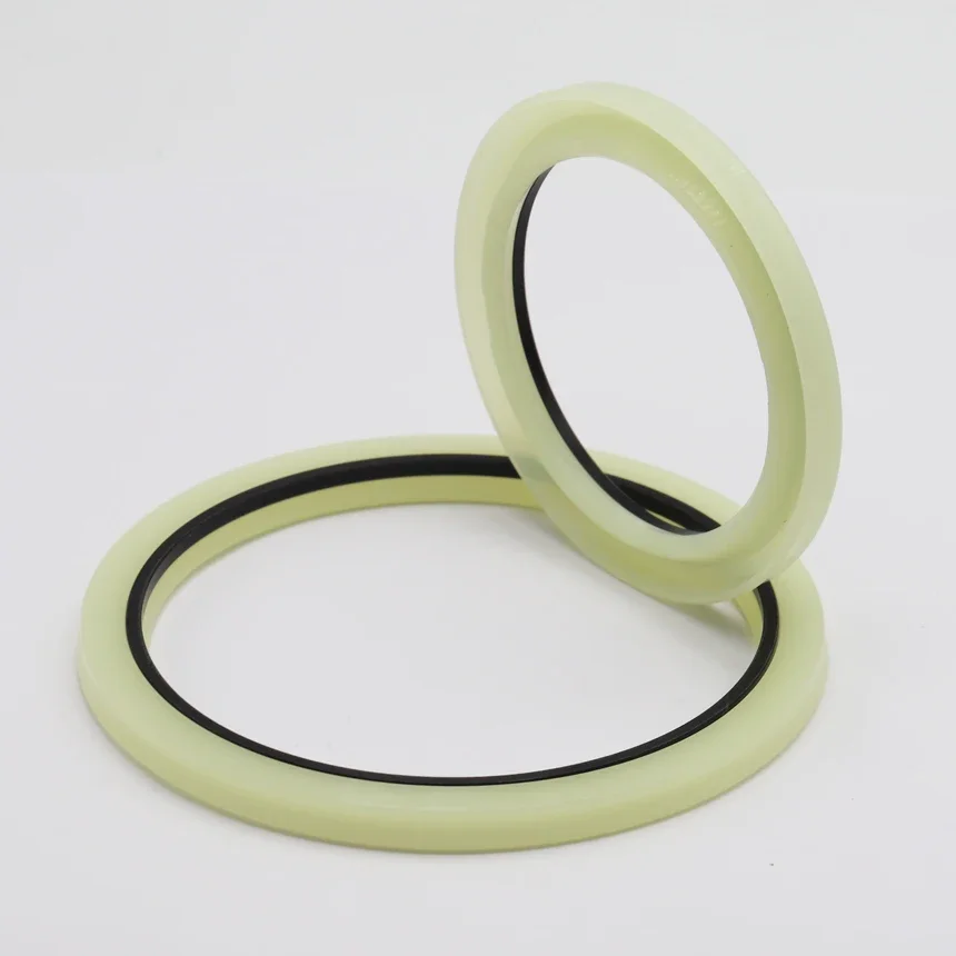 HBY Purple/Yellow 40mm-180mm ID PU Polyurethane Rod Sealing U Grooved Excavator Repair O Ring Gasket Buffer Cushion Oil Seal