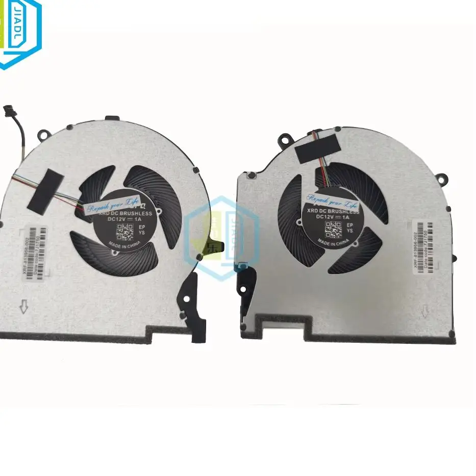 12V Gaming Laptop CPU GPU Cooling Fan For HP Omen 17-CK Plus 17-CK1021TX TPN-Q266 17-CK000 M78888 M78889-001 EG75091S1-C010-S9A