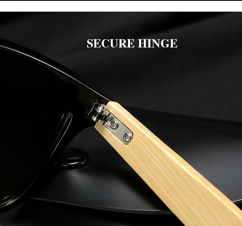 Bambusholzbeine, schwarz, verschreibungspflichtige Myopie-Sonnenbrille für Herren und Damen, Designer, quadratisch, getönte Kurzsichtigkeitsbrille, Schatten, Fahrbrille – Detail 17