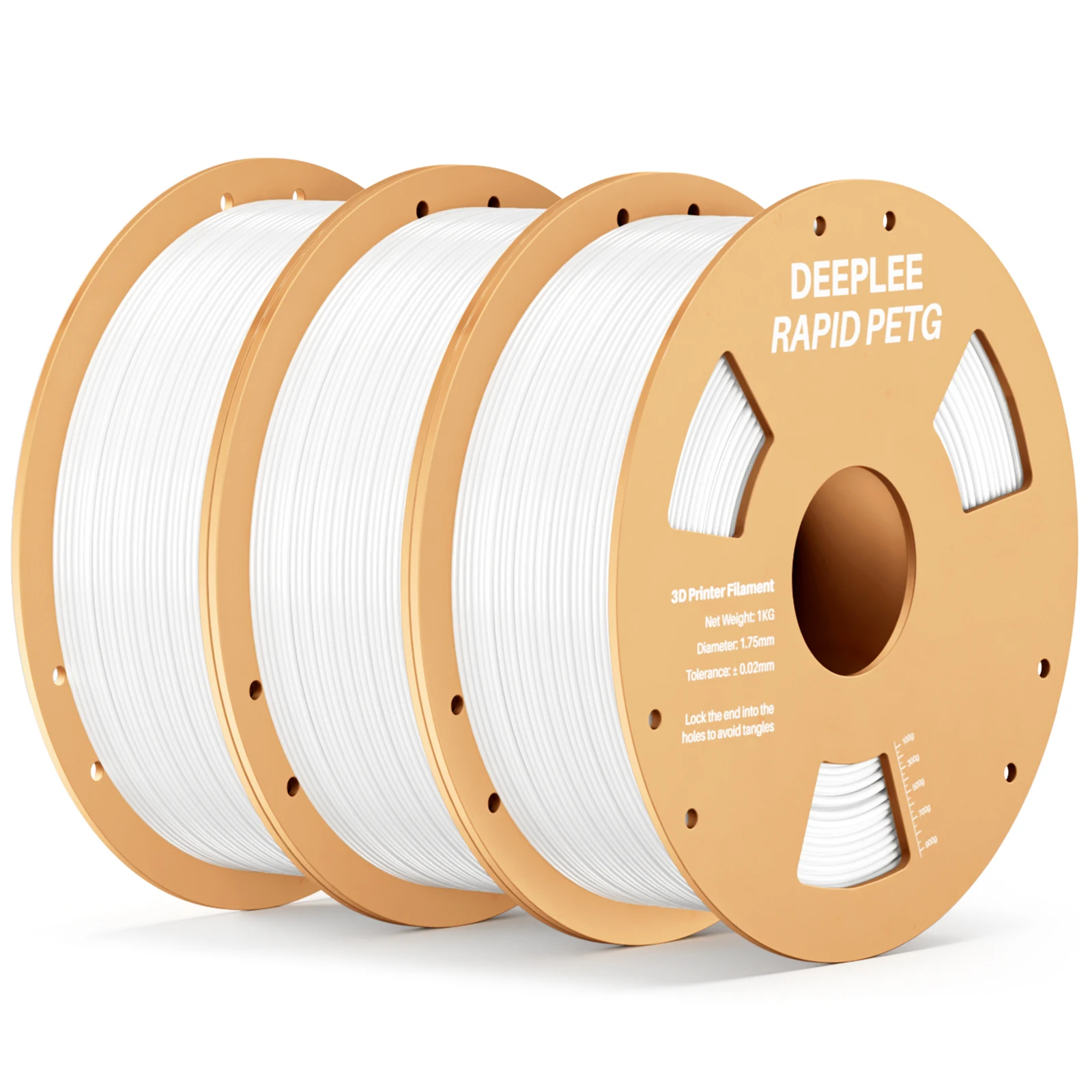 DEEPLEE 2KG RAPID PETG Filament 1,75mm für Neptune 4 Plus/Max High Flow, Stoßfestes 3D-Druck PETG Filament