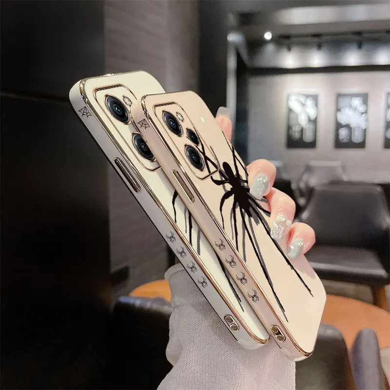 X5Pro Big Spider Plating Phone Case For Xiaomi POCO X5 X4Pro X4NFC X4GT X3Pro X3GT X3 X2 M5 M4Pro M4 M3Pro M3 Cover