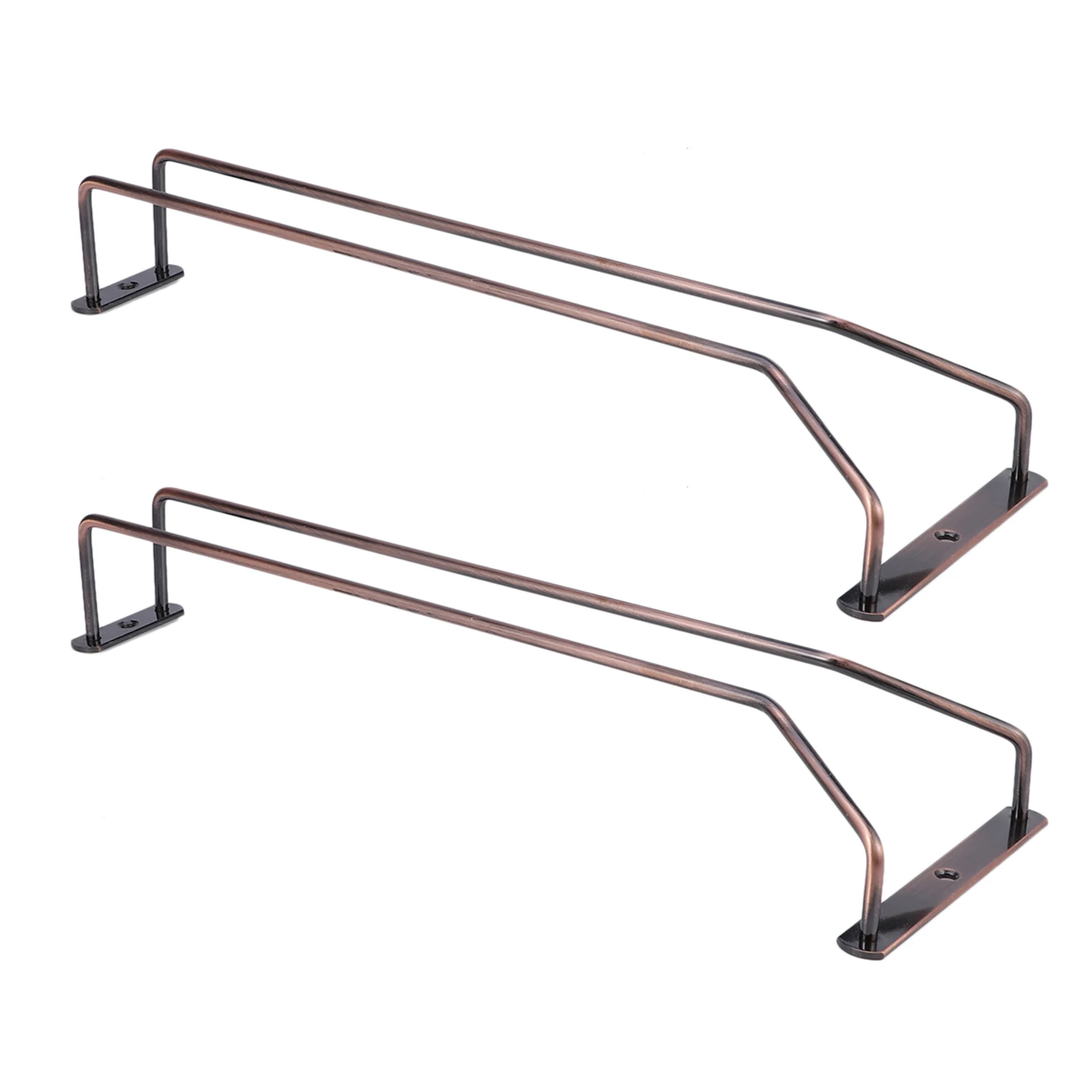 

2 Pcs Glass Hanger Rack Stainless Steel Under Cabinet Storage Holder Suitable Goblet Shapes White Cocktail