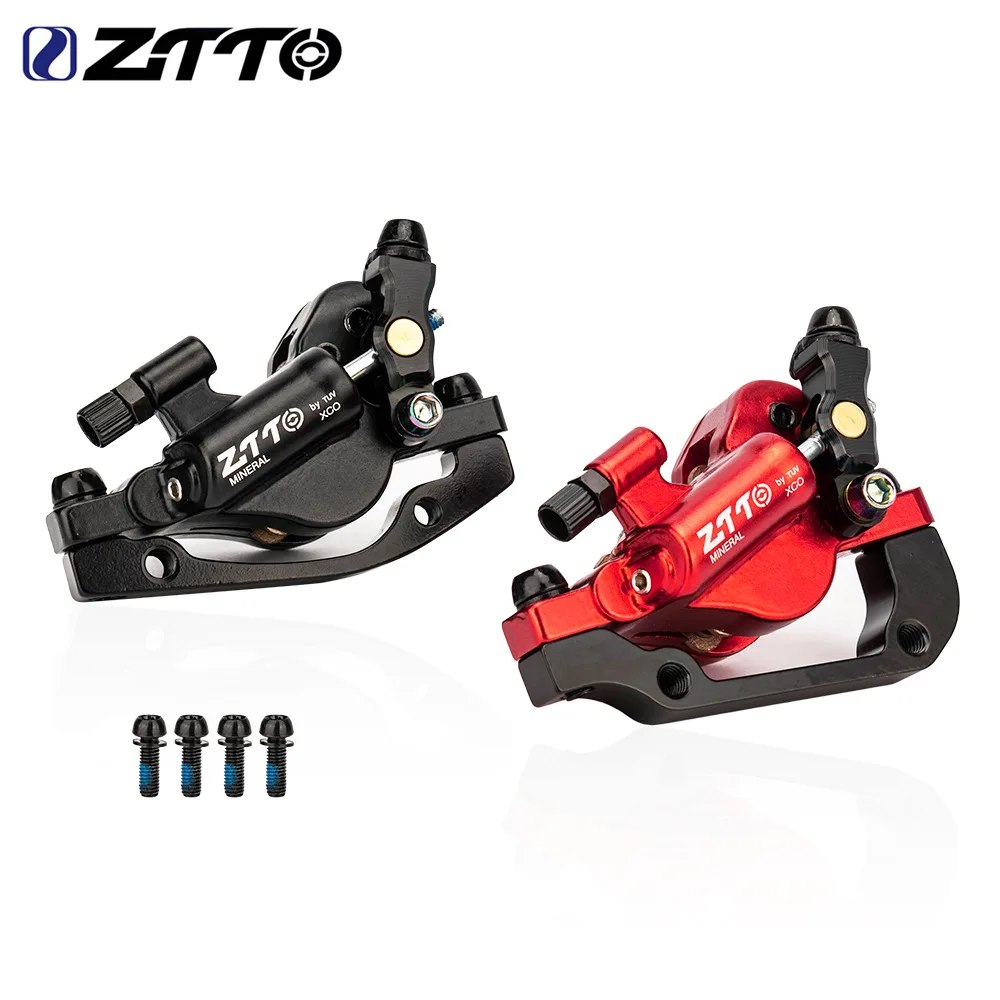 ZTTO MTB Hydraulic Disc Brake 2 Piston Mechanical Drive Bicycle Brake PM standard Post Compatible with MTB Wire Cable